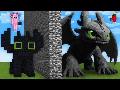I Cheated With HOW TO TRAIN YOUR DRAGON In Minecraft Build Battle!