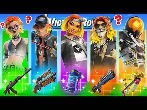 The *RANDOM* BLACK and WHITE BOSS Challenge in Fortnite!