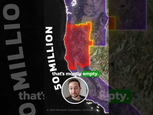 America's Empty West Coast π #oregon #california #geography