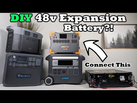 Using Batteries To Extend Power Station Runtimes?! 48v LFP Server Rack 'Expansion Battery'!