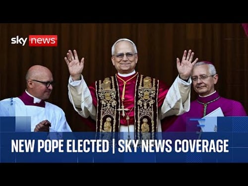 New Pope revealed as US-born Robert Francis Prevost | Sky News coverage