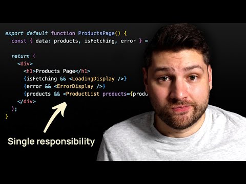 Single Responsibility Principle in React (Design Patterns)