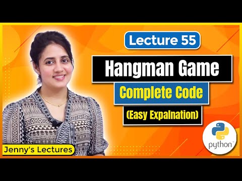Hangman Game in Python | Python Project #3 | Python Project for beginners #lec55