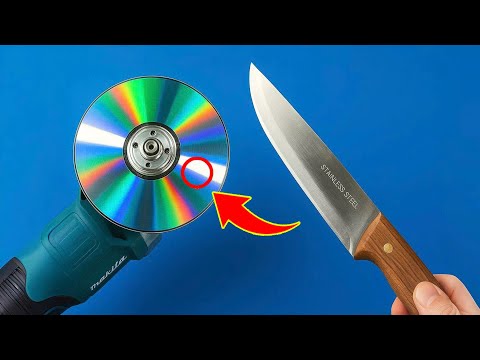 Sharpen a Knife to Razor-Sharp in 2 Minutes Just Using a CDs