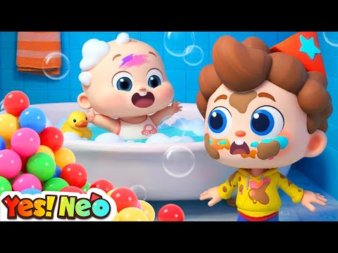 COLOURFUL Bathtub! ๐ซง | My Turn My Turn | Good Habits | Nursery Rhyme & Kids Songs | Yes! Neo