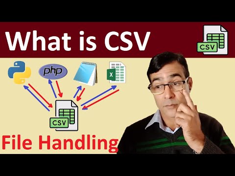 What is CSV files and what is used for | How to convert excel file to CSV format | File Handling