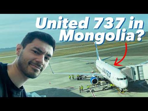 Why is this United 737 in Mongolia?