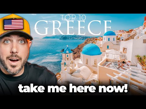 American Reacts to Top 10 Places to Visit in Greece