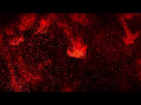 Cinematic particles in motion abstract background loop