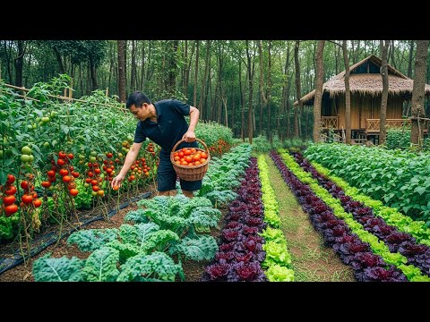 CEO grows vegetables, takes care & harvests them after 95 days, using completely organic fertilizer