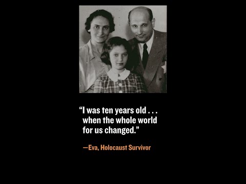 Holocaust survivor Eva recalls when hatred against Jews shattered her world.