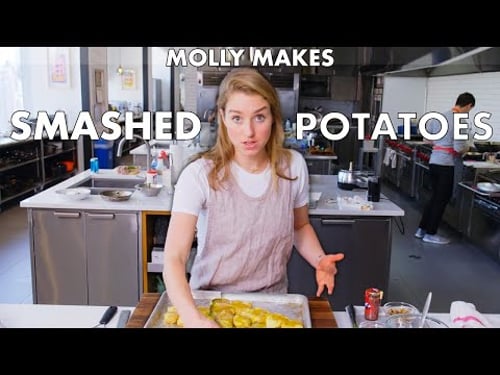 Molly Makes Crispy Smashed Potatoes | From the Test Kitchen | Bon Appétit