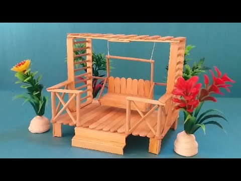 Making Swings from Ice Cream Sticks