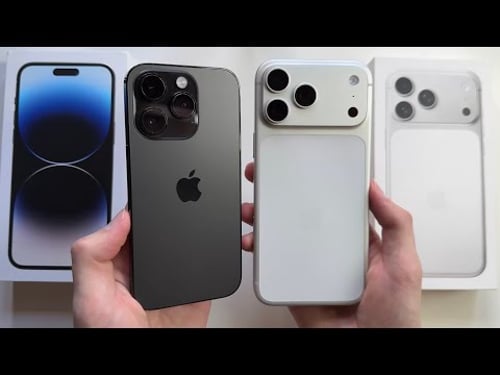THE LATEST IPHONE VS. THE IPHONE FROM 4 YEARS AGO: ARE THEY THE SAME? | 14 Pro vs. 17 Pro