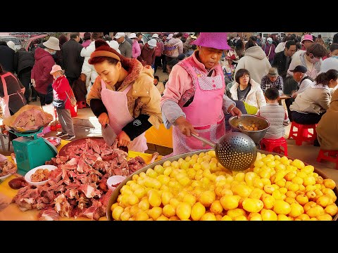 Traveling Back to the 1990s! Visiting the Long Street Market in Kunming, China