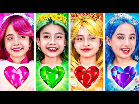 Four Seasons In Realife! Winter, Spring, Summer and Autumn Girl At Dress Up Contest