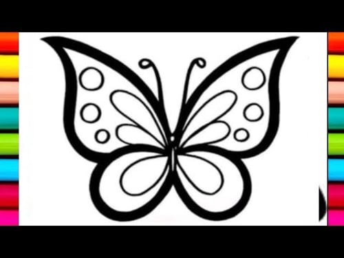 How to draw butterfly ๐ฆ|| step by step Drawing, Painting & Coloring For Kids and Toddlers_ Child Art