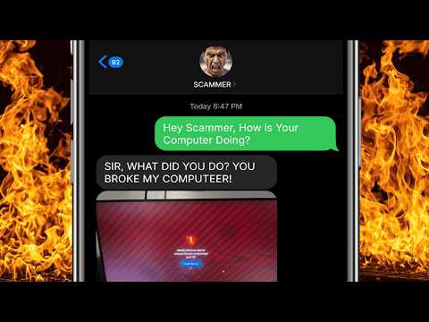 Scammer gets ANGRY After I HACK Him With A VIRUS!