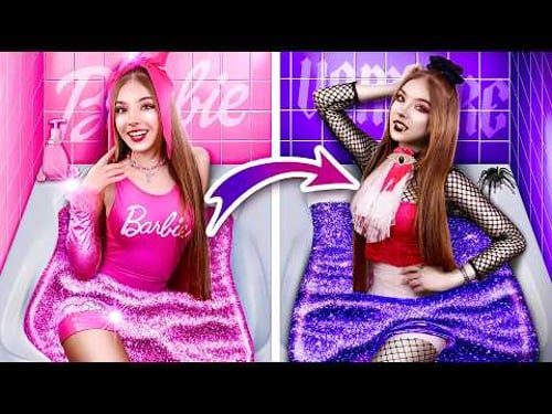 Barbie Puppe wird zur dunklen Vampirin! Extremes Makeover für Ken