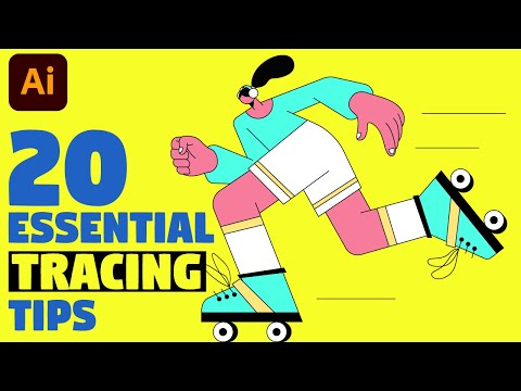 20 MUST KNOW Tracing Tips | Illustrator tutorial (Flat Character Design)