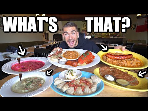 Smoked Sausage And Pickle Soup? EXTREME Polish Food Menu Challenge! Hidden Gem Restaurant