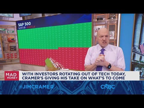 Investors are paying less and less for software earnings these days, says Jim Cramer