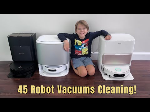 What is the FASTEST way to clean the house?? With 45 Robot Vacuums!
