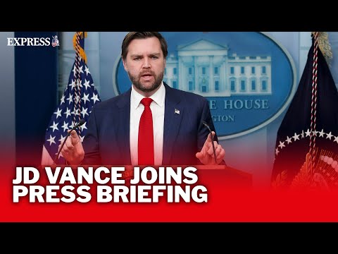 LIVE: JD Vance joins White House press briefing
