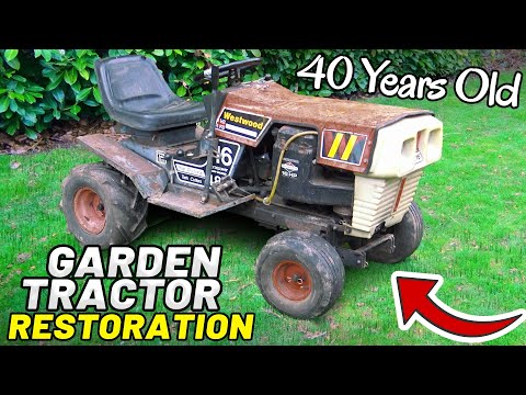 RARE 40+ YEAR OLD BRITISH GARDEN TRACTOR RESTORATION