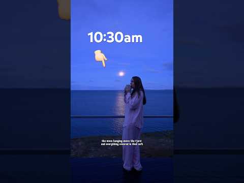 Morning looks like NIGHT on Svalbard ☕️🌛 | #polarnight