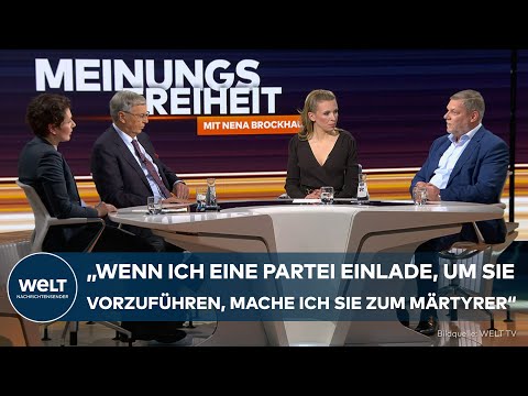 MEINUNGSFREIHEIT: „Das Schlimmste für die AfD ist, dass man nicht mehr über sie spricht“ | WELT Talk