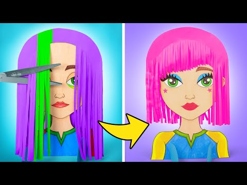 Stylist for a Paper Doll 💇😍 Hairstyle, Makeup & More