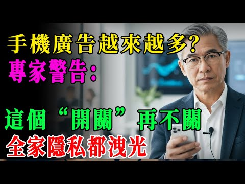 手機廣告越來越多?專家急勸:這個‘開關’不關,全家隱私瞬間外洩!