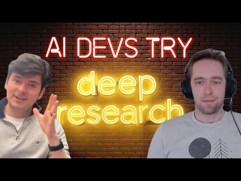 Watch ChatGPT Deep Research do high level archeology, product development, and algorithms