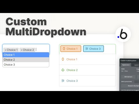 No More Ugly Multi Dropdowns | Bubble Custom Element Tutorial