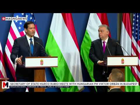 ๐บ๐ธ|๐ญ๐บ Marco Rubio & Viktor Orbรกn Take Questions in Gorgeous City of Budapest, Hungary