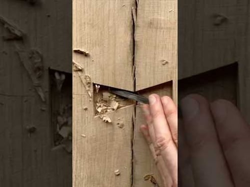 Table carved from 125 year old oak tree - full video out now