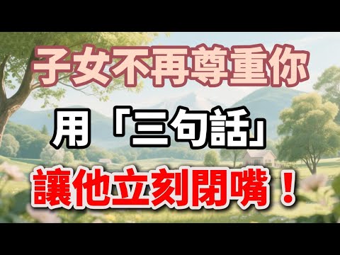 75歲後,子女不再尊重你?用「三句話」讓他立刻閉嘴!【福氣如海】#晚年生活 #家庭關係 #為人處世 #生活經驗 #情感故事 #老人 #退休規劃 #親子溝通