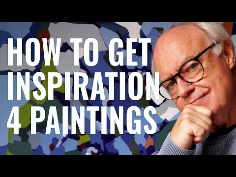 4 ways to get ideas for abstract paintings: 4 ideas for colourful acrylic paintings.