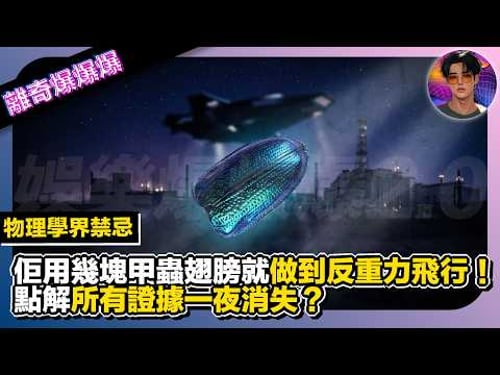 【離奇爆爆爆】物理學界禁忌|佢用幾塊甲蟲翅膀就做到反重力飛行,點解所有證據一夜消失?|娛樂爆爆爆2.0