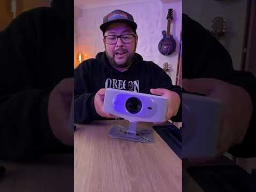 Tiny Sleek and Quality Projector with so many features you will want! #thisExists #gadgets #salange