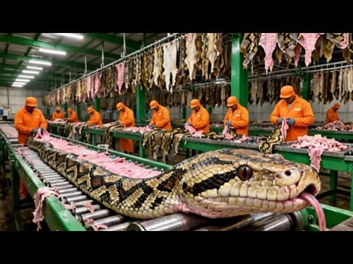 Inside the Snake-Leather Factory: From Raw Skin to Luxury Jacket (Full Process)