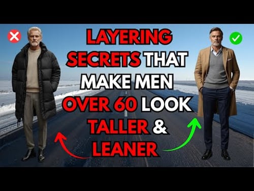 5 Layering Secrets That Make Men Over 60 Look Taller & Leaner