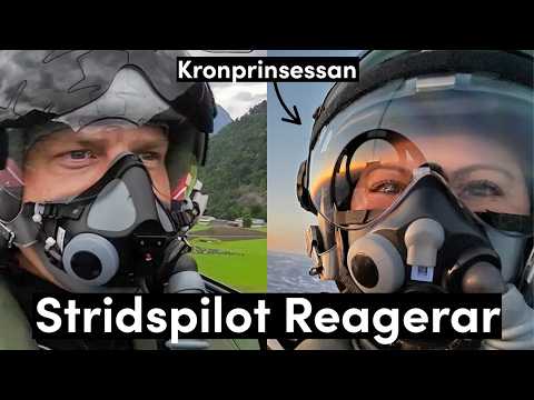 Kronprinsessan Flög 2 Pass i Gripen - Stridspilot reagerar