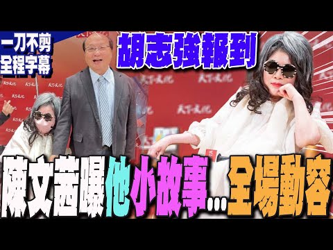 【一刀不剪全程字幕】抱病站台!好交情不言而喻 陳文茜眼中的胡志強...揭他昔日不為人知小故事 全場動容!