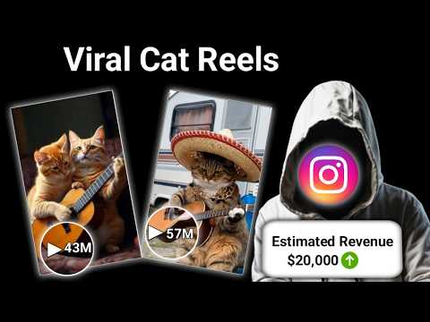 How To Create Viral Cat Reels To Earn $20,000 Using Free AI Tools