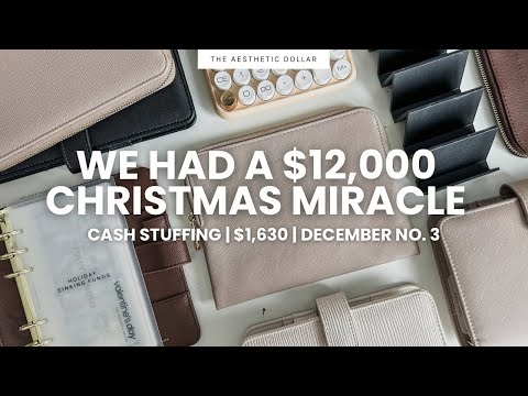 Cash Stuffing ✨ $1,630 | Our $12,000 Christmas Miracle | Cash Envelope Stuffing + Savings Challenges