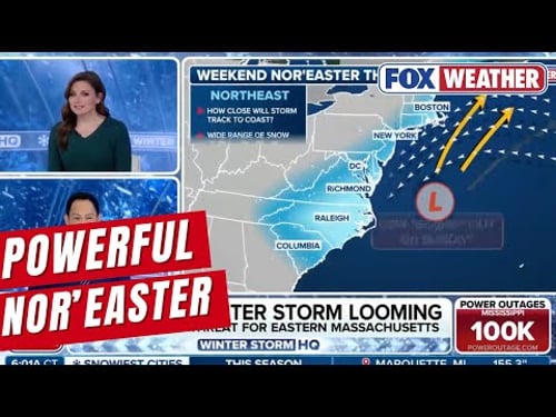 Powerful Nor'easter Could 'Bomb' Out and Slam Carolina Coast, Eastern Massachusetts