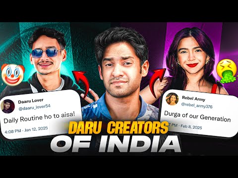 INDIAN CREATORS PROMOTING ALCOHOL!