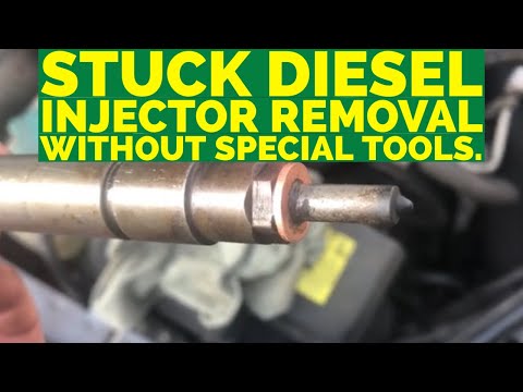 Stuck Diesel Injector Removal & Refit Without Special Tools on Volvo D5.